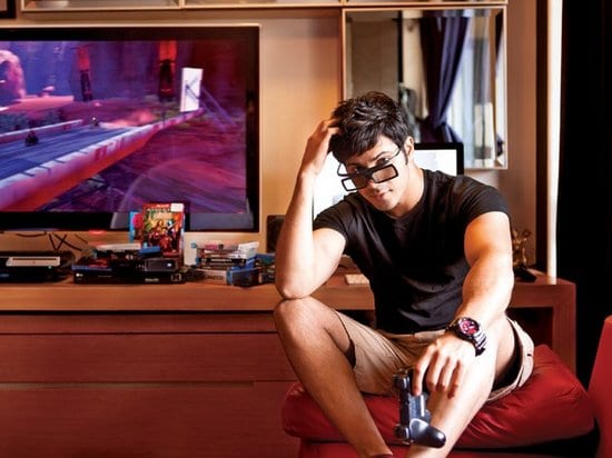 Varun Dhawan Playing Games in Filmfare Magazine