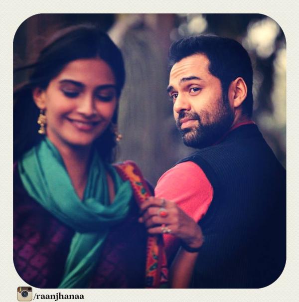 Abhay Deol, Dhanush and Sonam Kapoor in Raanjhanaa