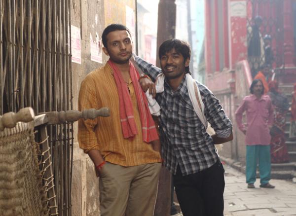 Abhay Deol, Dhanush and Sonam Kapoor in Raanjhanaa