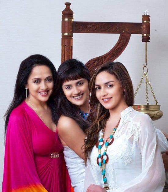 Hema Malini, Esha Deol and Ahana Deol on AsiaSpa Magazine