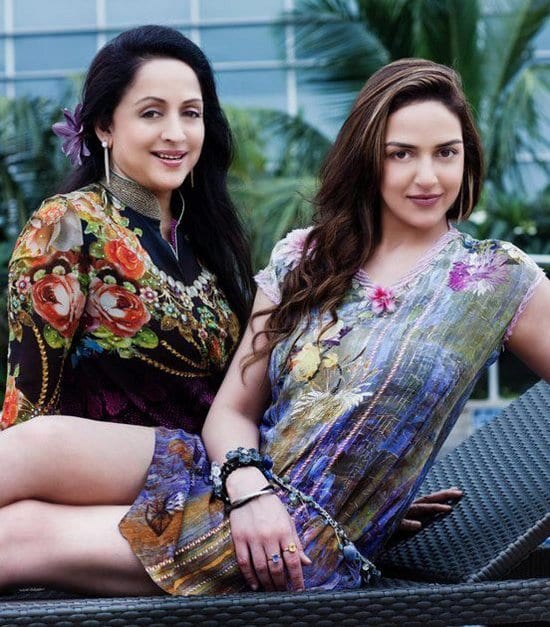 Hema Malini, Esha Deol and Ahana Deol on AsiaSpa Magazine