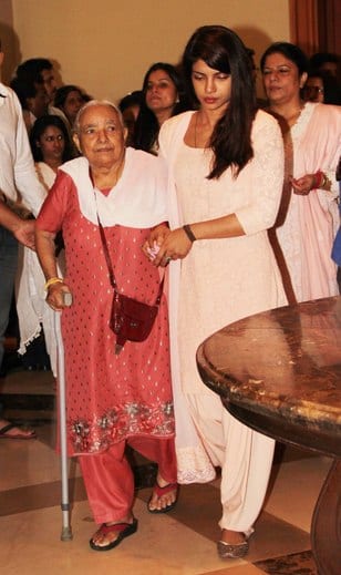 Priyanka Chopra at Priyanka Chopra’s Father’s Prayer Meet