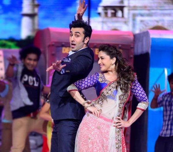 Ranbir Kapoor, Madhuri Dixit, Karan Johar and Remo D’souza at the Grand Premiere of Jhalak Dikhla Jaa