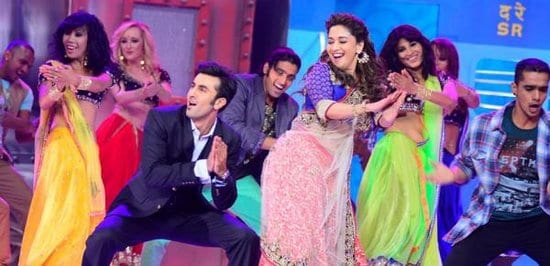 Ranbir Kapoor, Madhuri Dixit, Karan Johar and Remo D’souza at the Grand Premiere of Jhalak Dikhla Jaa