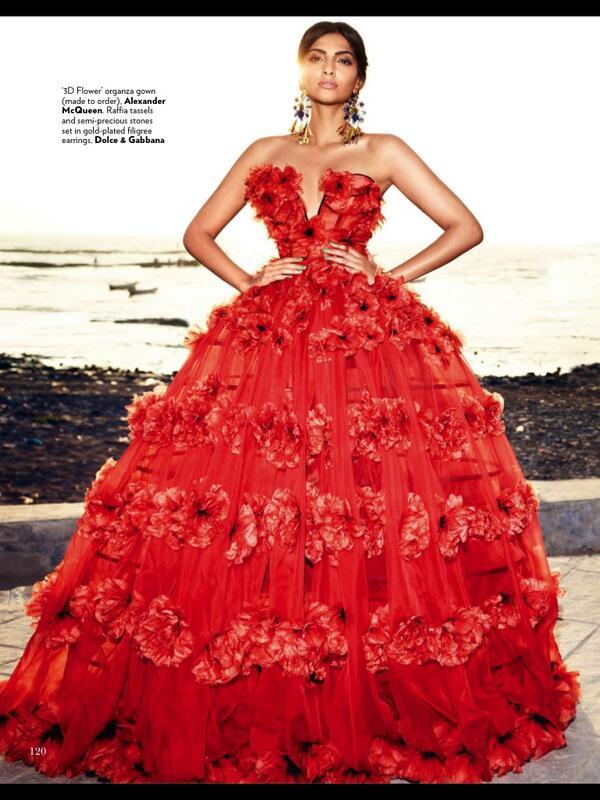 Sonam Kapoor on Vogue Magazine