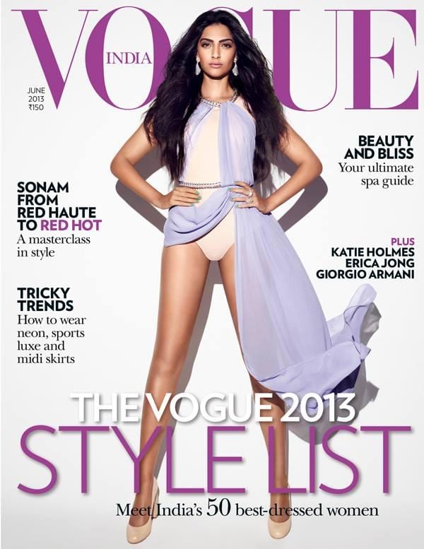 Sonam Kapoor on Vogue Magazine