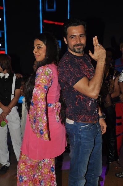 Vidya Balan and Emraan Hashmi on the sets of India's Dancing Superstar