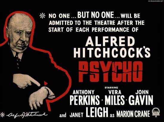 alfred hitchcock promotes psycho