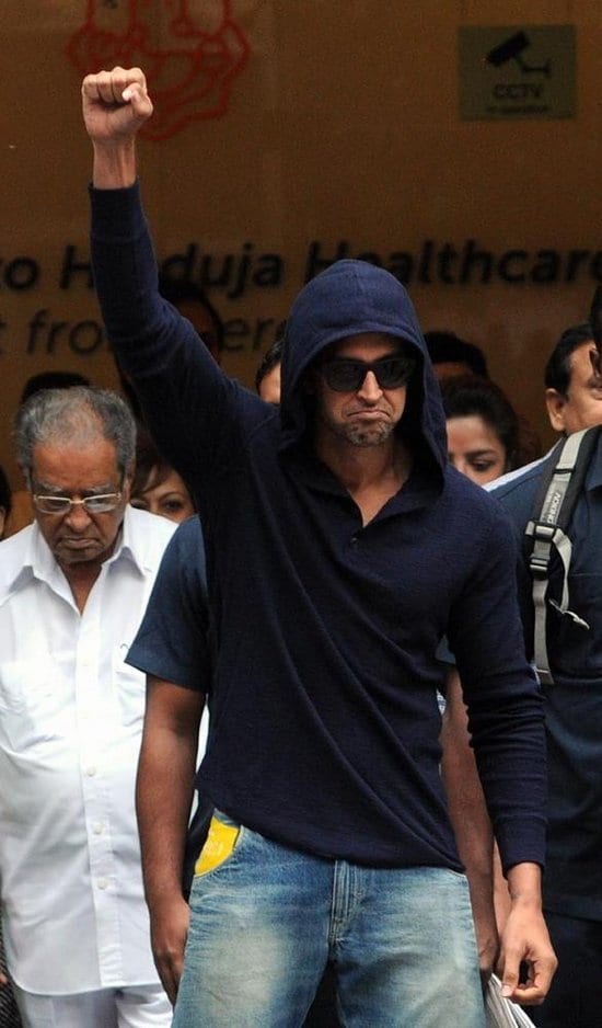 Hrithik Roshan Spotted at the Hospital