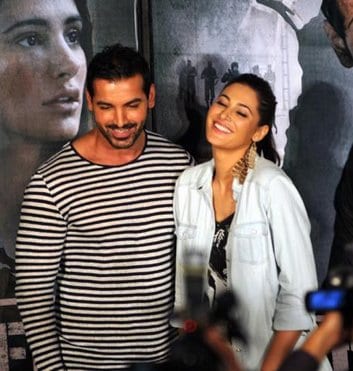 John Abraham and Nargis Fakhri at the Madras Cafe Trailer Launch