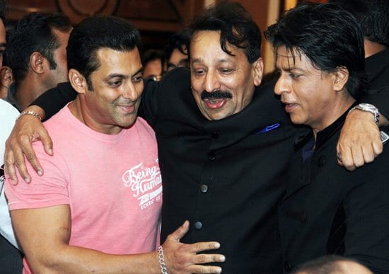 Salman Khan and Shah Rukh Khan at an Iftar Party in Mumbai