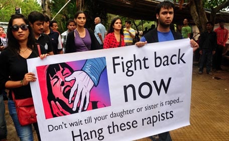 Sonam Kapoor at the Anti-Rape Protest in Mumbai