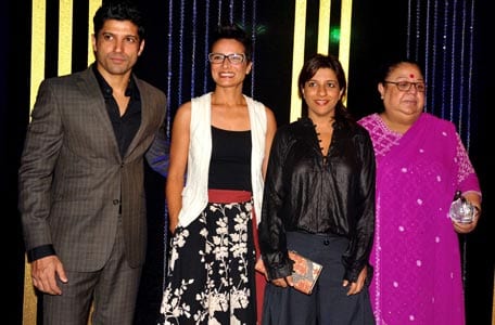 Farhan Akhtar, Adhuna Akhtar, Zoya Akhtar, Honey Irani at Rakesh Roshan's Birthday Celebrations