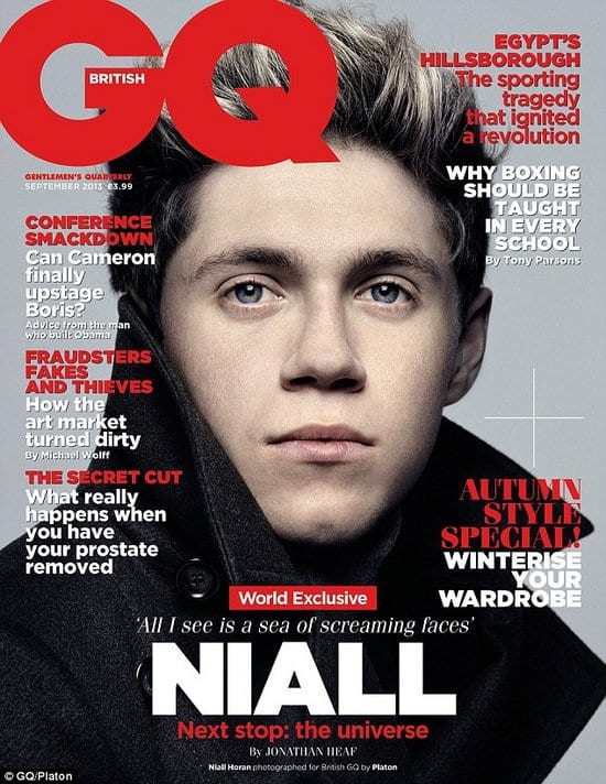 Harry Styles, Zayn Malik, Louis Tomlinson, Liam Payne and Niall Horan on GQ Magazine