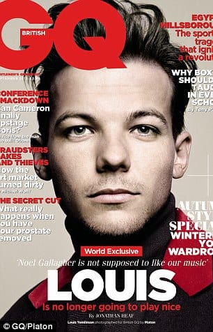 Harry Styles, Zayn Malik, Louis Tomlinson, Liam Payne and Niall Horan on GQ Magazine