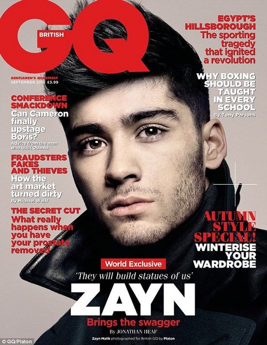 Harry Styles, Zayn Malik, Louis Tomlinson, Liam Payne and Niall Horan on GQ Magazine