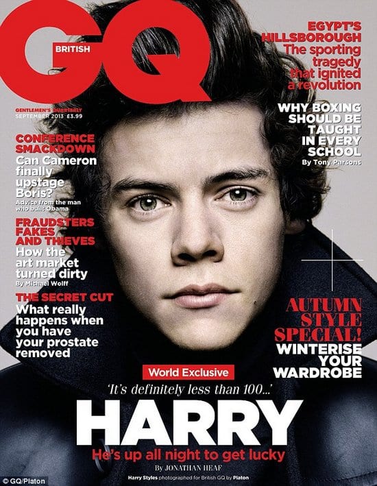 Harry Styles, Zayn Malik, Louis Tomlinson, Liam Payne and Niall Horan on GQ Magazine