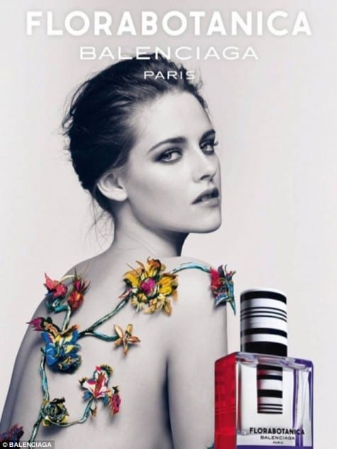 Kristen Stewart in a Balenciaga Florabotanica Ad