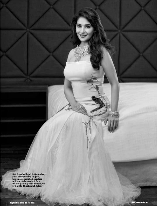 Madhuri Dixit on Hi! Blitz Magazine