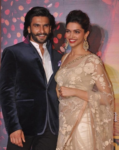 Ranveer Singh and Deepika Padukone at the Launch of Ram Leela Trailer