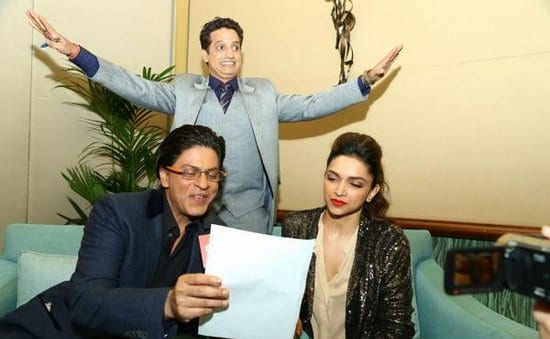 Shah Rukh Khan and Deepika Padukone at a Press Conference in Dubai