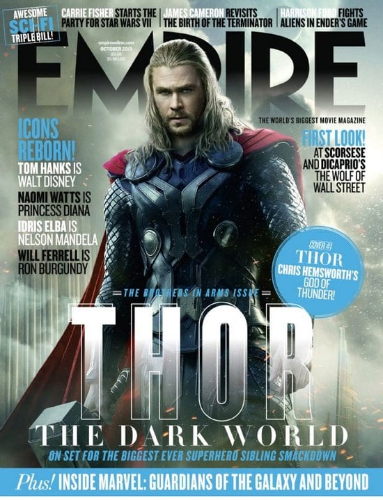 Tom Hiddleston and Chris Hemsworth on Empire Magazine