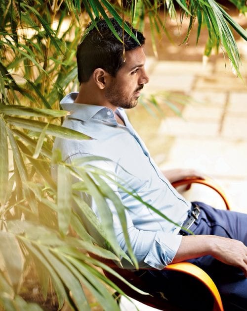 John Abraham Shows Off his Office in Filmfare Magazine