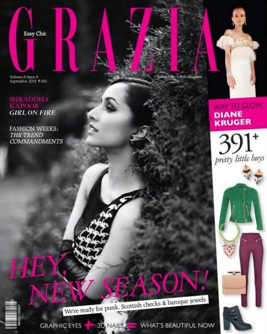 Shraddha Kapoor on Grazia Magazine