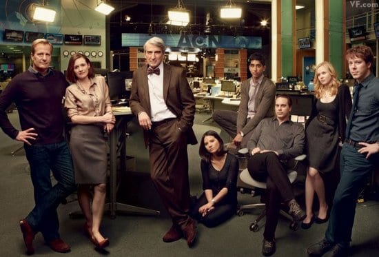 The Newsroom - Jeff Daniels, Emily Mortimer, John Gallagher, Jr., Alison Pill, Thomas Sadoski, Dev Patel, Olivia Munn and Sam Waterston