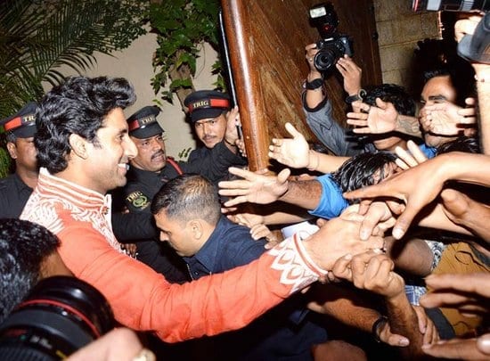 Abhishek Bachchan at the Bachchans' Diwali Party