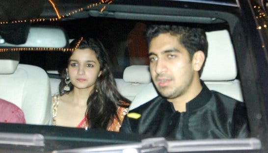 Alia Bhatt, Ayan Mukherjee at the Bachchans' Diwali Party