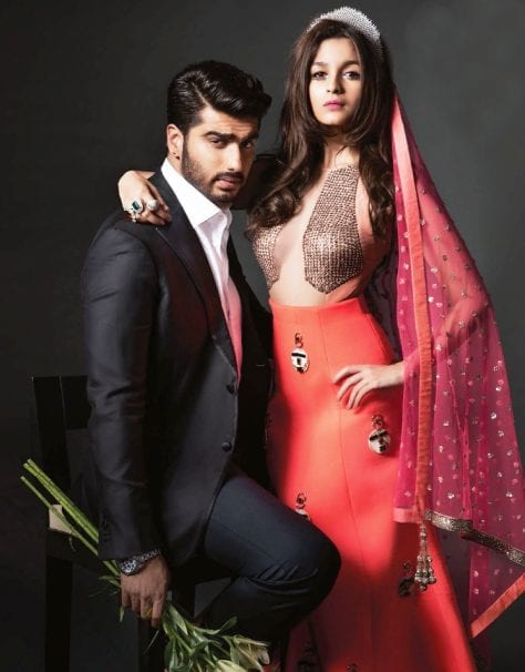 Arjun Kapoor and Alia Bhatt in Harper's Bazaar Magazine