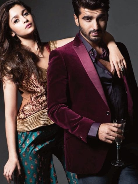 Arjun Kapoor and Alia Bhatt in Harper's Bazaar Magazine