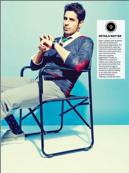 Sidharth Malhotra in Men's Health India Magazine