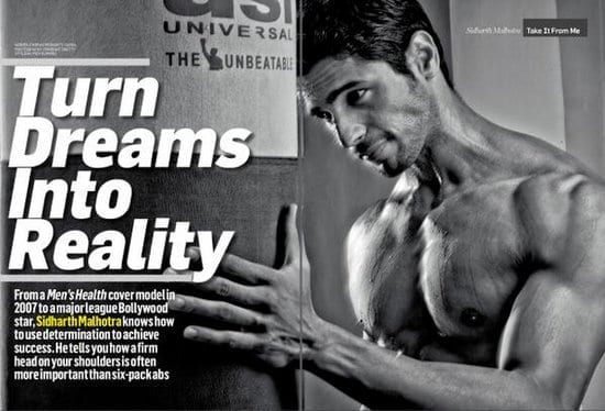 Sidharth Malhotra in Men's Health India Magazine