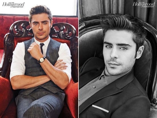 Zac Efron in The Hollywood Reporter Magazine