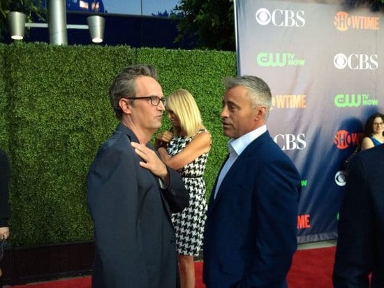 Matthew Perry, Matt LeBlanc and Lisa Kudrow reunited at TV Networks Party