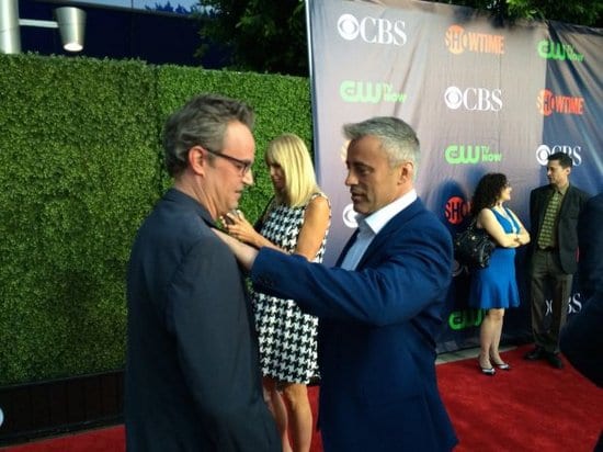 Matthew Perry, Matt LeBlanc and Lisa Kudrow reunited at TV Networks Party