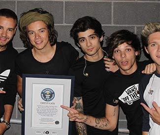 One Direction enter the Guinness World Records