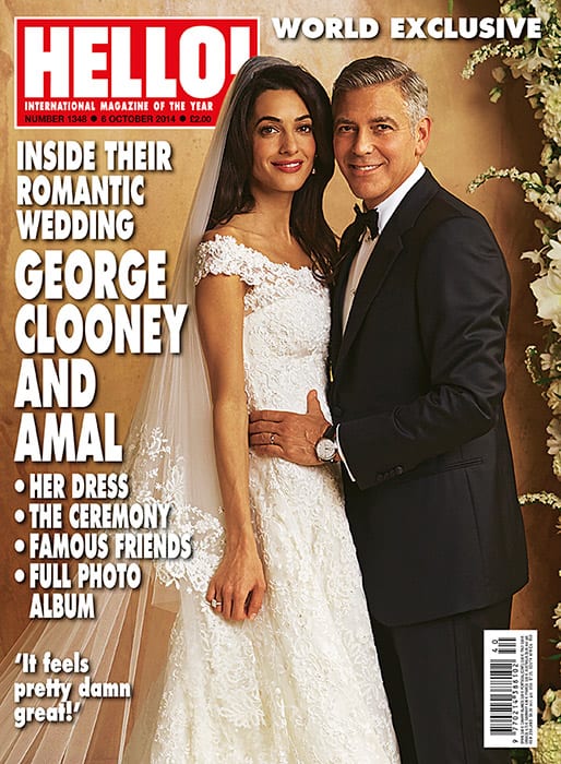 George Clooney gets married to Amal Alamuddin, appear on Magazine Covers