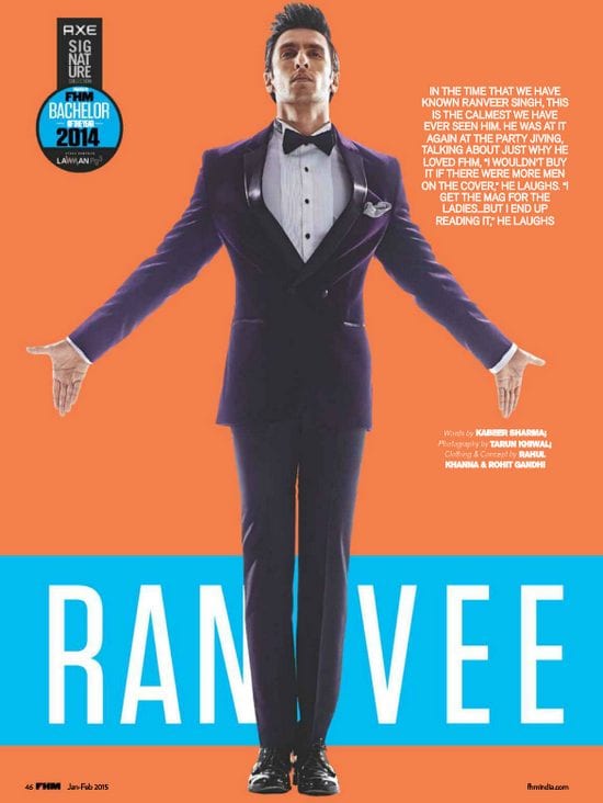 Ranveer Singh in FHM Magazine