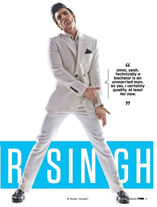 Ranveer Singh in FHM Magazine