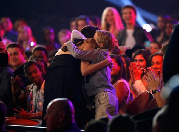 Angelina Jolie with her Daughters Shiloh and Zahara at Nickelodeon's 28th Annual Kids' Choice Awards