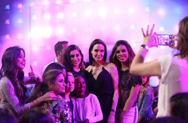 Angelina Jolie with her Daughters Shiloh and Zahara at Nickelodeon's 28th Annual Kids' Choice Awards