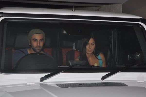 Ayan Mukherjee, Ranbir Kapoor and Katrina Kaif watch Brothers