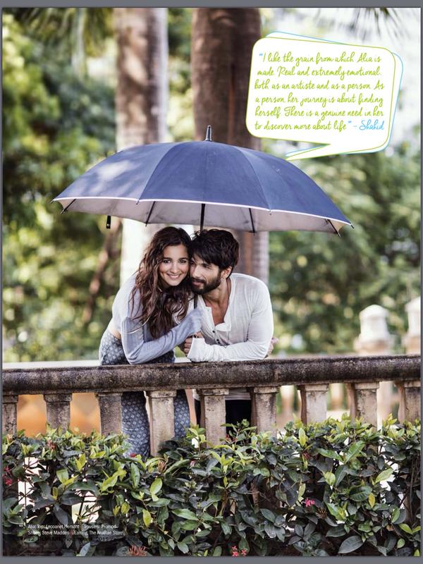 Shahid Kapoor and Alia Bhatt on Filmfare Magazine