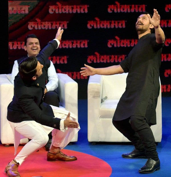 Aamir Khan and Ranveer Singh Spotted at the Maharashtrian of the Year Awards