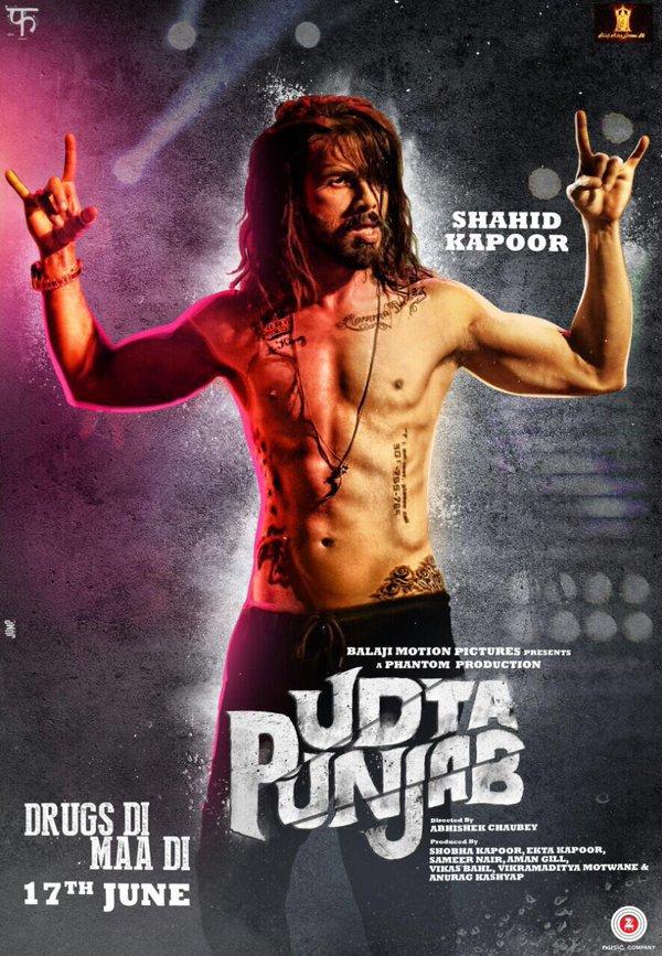 Shahid Kapoor, Kareena Kapoor, Alia Bhatt and Diljit Dosanjh in Udta Punjab