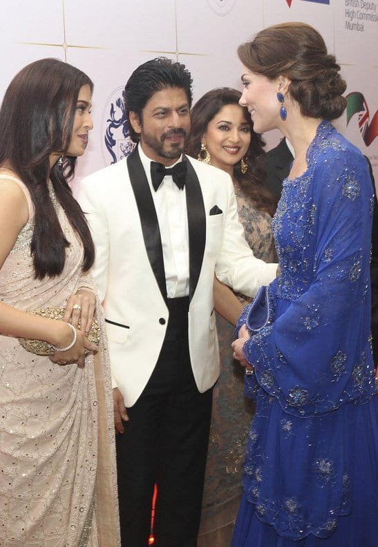 Shah Rukh Khan and Aishwarya Rai Bachchan Meet Kate Middleton and Prince William