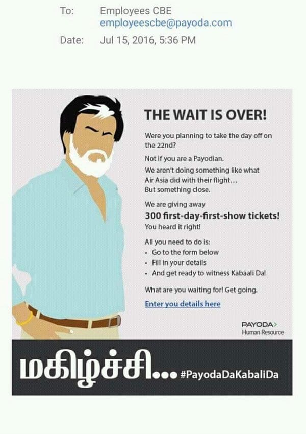 Rajinikanth Makes Kabali Release a Holiday for his Fans